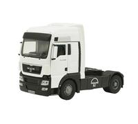 YLQERZ Scale Die-Cast Metal 1:43 Scale For MAN TGX Container Truck Tractor Cars Model Collection Static Display Black For Vehicles Fans(White)