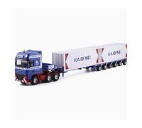 YLQERZ Scale Die-Cast Metal 1:50 For Flat Carrier Heavy Duty Truck Container Semi Trailer Model Collectibles Static Adult Toys For Vehicles Fans