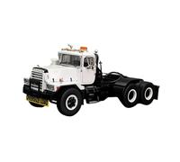 YLQERZ Scale Die-Cast Metal 1:50 For Mack Oversize Load Heavy Duty Trailer Head Transport Truck Head White Adult Art Deco For Vehicles Fans