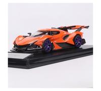 YLQERZ Scale Die-Cast Metal 1:64 For Apollo Intensa Emozione IE Scale Metal Ornaments Alloy Casting Car Model (white) For Vehicles Fans(Orange)