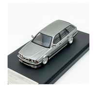 YLQERZ Scale Die-Cast Metal 1:64 For BMW 5 Series E34 TOURING Crockpot Adult Collection Alloy Model Sports Toy Car For Vehicles Fans(Grey)