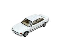 YLQERZ Scale Die-Cast Metal 1:64 For BMW 750il E38 7 Series Silver Collection Hobby Scene Decoration Alloy Car Model For Vehicles Fans(White)