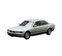 YLQERZ Scale Die-Cast Metal 1/64 For BMW 750iL E38 Alloy Car Model Ornaments Collection Silver Home Decoration Toy For Vehicles Fans(Silver)