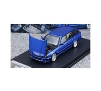 YLQERZ Scale Die-Cast Metal 1:64 For BMW E34 5 Series MK3 TOURING Front Cover Alloy Car Model For Garage Scene Decoration For Vehicles Fans(Blue)
