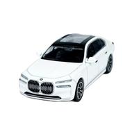 YLQERZ Scale Die-Cast Metal 1:64 For BMW I7 XDrive60 Alloy Car Model Compact Collection Small Scale Collectible Mini Display Decoration White For Car Model Fans