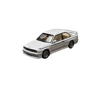 YLQERZ Scale Die-Cast Metal 1:64 For BMW M3 E30 White Alloy Car Model Metal Casting Theme Party Decorations Silver For Vehicles Fans(White)