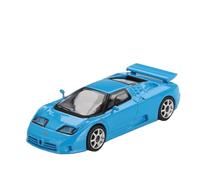 YLQERZ Scale Die-Cast Metal 1/64 For Bugatti EB110 Super Sport 890 Alloy Blue Classic Cool Mini Sports Car Toy Model For Vehicles Fans