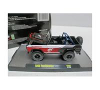 YLQERZ Scale Die-Cast Metal 1/64 For Ford Bronco 1966 Black-red Alloy Car Model Adult Souvenir Classic Static Display For Vehicles Fans