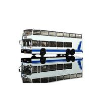 YLQERZ Scale Die-Cast Metal 1/64 For Jinling JLY6121S No. 5 Double-decker Bus Alloy Static Model Car For Vehicles Fans