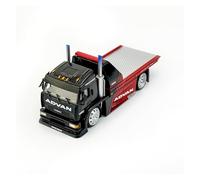 YLQERZ Scale Die-Cast Metal 1:64 For KamaZ Modified Transport Trailer Spoon Advan Blue Collectible Die Cast Alloy Model Car For Vehicles Fans(Black)