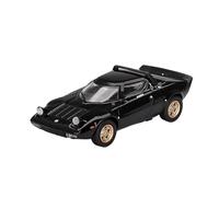 YLQERZ Scale Die-Cast Metal 1:64 For Lancia Stratos HF 846 Alloy Scenery Street Layout Diorama Car Small Scale Black For Vehicles Fans