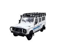 YLQERZ Scale Die-Cast Metal 1:64 For Land Rover Defender 110 SUV Alloy Diecasts Collection Decorative Model Toy Car White For Vehicles Fans