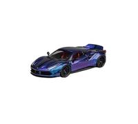 YLQERZ Scale Die-Cast Metal 1:64 For LBWK Ferrari 488 Wide-body Sports Car Chameleon Alloy Model Collection Ornaments For Vehicles Fans