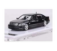 YLQERZ Scale Die-Cast Metal 1:64 For Lexus LS430 Low Lying Version White Resin Car Model Collection Static Decoration Black For Vehicles Fans(Black)