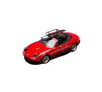 YLQERZ Scale Die-Cast Metal 1:64 For Mazda MX5 Convertible Camping Edition Red Alloy Car Model Collection For Vehicles Fans