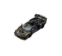 YLQERZ Scale Die-Cast Metal 1:64 For McLaren Senna GTR LFA Exhibition Version Black Metal Casting Ornament Sports Car Model For Vehicles Fans
