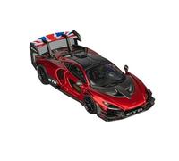 YLQERZ Scale Die-Cast Metal 1:64 For McLaren Senna GTR Metallic Red Alloy Car Model Boyfriend Metal Crafts For Vehicles Fans