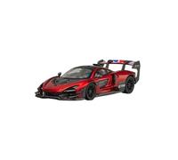 YLQERZ Scale Die-Cast Metal 1:64 For McLaren Senna GTR Metallic Red Alloy Car Model Small Scale Garage Scene Ornaments For Vehicles Fans