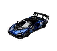 YLQERZ Scale Die-Cast Metal 1:64 For McLaren Senna GTR Red Small Scale Metal Die-cast Commemorative Alloy Car Model For Vehicles Fans(Blue)