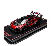 YLQERZ Scale Die-Cast Metal 1:64 For McLaren Senna GTR Red Small Scale Metal Die-cast Commemorative Alloy Car Model For Vehicles Fans(Red)