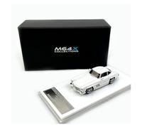 YLQERZ Scale Die-Cast Metal 1:64 For Mercedes 300SL M64X Mercedes Black Street Decoration Ornaments Resin Car Model For Vehicles Fans(White brown)