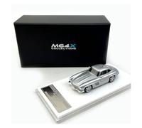 YLQERZ Scale Die-Cast Metal 1:64 For Mercedes 300SL M64X Mercedes Black Street Decoration Ornaments Resin Car Model For Vehicles Fans(Silver black 1)