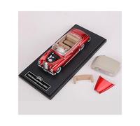YLQERZ Scale Die-Cast Metal 1:64 For Mercedes Benz 300D 1959 Classic Car Model Collection Miniature Ornaments For Vehicles Fans(Red)