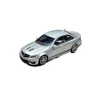 YLQERZ Scale Die-Cast Metal 1:64 For Mercedes-Benz C63 W204 507 Silver Small Scale Metal Casting Alloy Car Model Ornament For Vehicles Fans