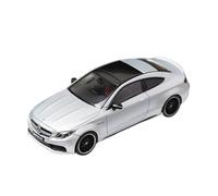 YLQERZ Scale Die-Cast Metal 1:64 For Mercedes-Benz C63s Coupe Alloy Car Model Hobby Collection Display Souvenir For Vehicles Fans(Silver)