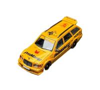 YLQERZ Scale Die-Cast Metal 1:64 For Mercedes-Benz S124 MODEII EVO2 Travel Alloy Car Model Static Souvenir Ornament For Vehicles Fans(Yellow cab)