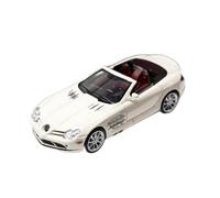 YLQERZ Scale Die-Cast Metal 1:64 For Mercedes-Benz SLR Two-door Convertible Sports Car Resin Model Collection Ornaments For Vehicles Fans(White)