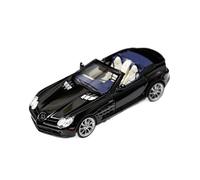 YLQERZ Scale Die-Cast Metal 1:64 For Mercedes-Benz SLR Two-door Convertible Sports Car Resin Model Collection Ornaments For Vehicles Fans(Black)