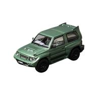 YLQERZ Scale Die-Cast Metal 1:64 For Mitsubishi Pajero EVOLUTION Satin Green Alloy Car Model Hobby Collectible For Vehicles Fans
