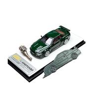 YLQERZ Scale Die-Cast Metal 1:64 For Nissan GTR R34 Nismo Z-Tune Green Fully Open Alloy Car Model Display Stand Collection For Vehicles Fans(Green 2)