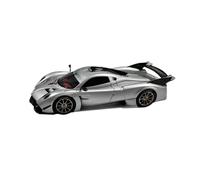 YLQERZ Scale Die-Cast Metal 1:64 For Pagani Huayra R Black Carbon Silver Resin Car Model Collection Toy Ornaments For Vehicles Fans