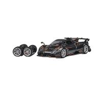YLQERZ Scale Die-Cast Metal 1:64 For Pagani Metal Gun Gray Carbon Texture Alloy Car Model Small Scale Collectible Vehicle For Vehicles Fans(Grey)
