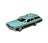 YLQERZ Scale Die-Cast Metal 1/64 For Pontiac 1964 Small Scale Metal Casting Station Wagon Alloy Model Green Creative Decoration For Vehicles Fans