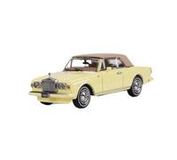 YLQERZ Scale Die-Cast Metal 1:64 For Rolls-Royce Corniche IV Convertible Classic Car Alloy Simulation Car Model For Vehicles Fans(Yellow)