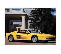 YLQERZ Scale Die-Cast Metal 1:64 For Testarossa Supercar Resin Car Model Adult Souvenir Classic Static Display Collectible Toy Red For Vehicles Fans(Yellow)
