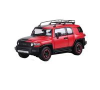 YLQERZ Scale Die-Cast Metal 1:64 For Toyota Cruiser FJ Land Cruiser SUV Off-road Vehicle Scale Alloy Model Toy Car For Vehicles Fans(Red1)