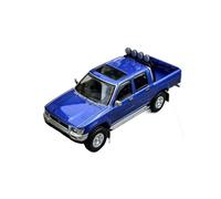 YLQERZ Scale Die-Cast Metal 1:64 For Toyota Hilux Double Row Four Wheel Drive 1994 Alloy Car Model Vehicle Hobby Collection For Vehicles Fans(Blue 1)