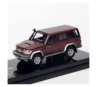 YLQERZ Scale Die-Cast Metal 1/64 For Toyota Land 76 Small Scale Alloy Casting Vehicle Red Home Decoration Model Car For Vehicles Fans(Red)