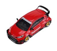 YLQERZ Scale Die-Cast Metal 1:64 For Toyota Yaris Pandem Rocket Rabbit Alloy Car Model Red Static Vehicle Adult Collection For Vehicles Fans(Red)