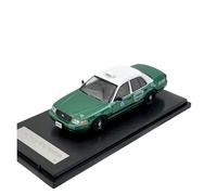 YLQERZ Scale Die-Cast Metal 1:64 For Victoria Crown New York Taxi Yellow/Green Adult Collectible Diecast Car Model For Vehicles Fans(Green)