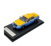 YLQERZ Scale Die-Cast Metal 1:64 For Victoria Crown New York Taxi Yellow/Green Adult Collectible Diecast Car Model For Vehicles Fans(Yellow)