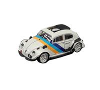 YLQERZ Scale Die-Cast Metal 1:64 For Volkswagen Beetle RWB BEETLE White Sunroof Alloy Car Model Small Scale Souvenir For Vehicles Fans(White)