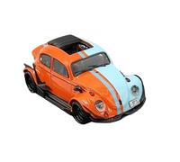 YLQERZ Scale Die-Cast Metal 1:64 For Volkswagen Beetle RWB BEETLE White Sunroof Alloy Car Model Small Scale Souvenir For Vehicles Fans(Orange blue)