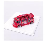 YLQERZ Scale Die-Cast Metal 1:64 For Volkswagen T1 Wide Body Low Lying Christmas Version Doll Alloy Car Model Collector's Edition For Vehicles Fans