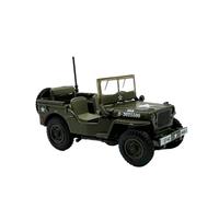 YLQERZ Scale Die-Cast Metal 1:76 For WWII Army Off-Road Reconnaissance Armored Alloy Car Model Collectible Green Ornament For Vehicles Fans