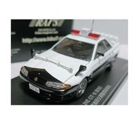 YLQERZ Scale Die-Cast Metal Alloy 1 43 For Nissan GT-R R32 1991 Highway Police Car Model Collectible Scene Ornament White For Vehicles Fans